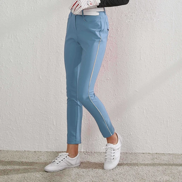 【GoPlayer】女彈性高爾夫長褲-淺藍(高爾夫長褲 彈性透氣 運動休閒長褲) 歷史價格詳細信息