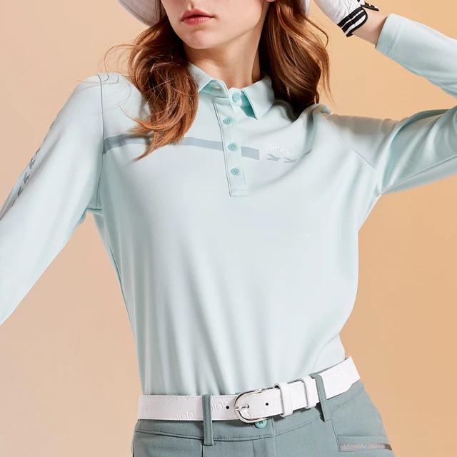 【PING】女款千鳥吸濕排汗薄長袖POLO衫-梅紅(GOLF/高爾夫球衫/RA23203-15) 歷史價格詳細信息