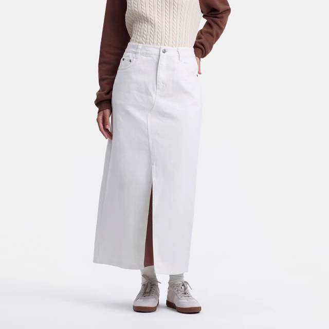 Gap 女裝 純棉牛仔修身做舊開衩牛仔長裙 810650-中度水洗 歷史價格詳細信息