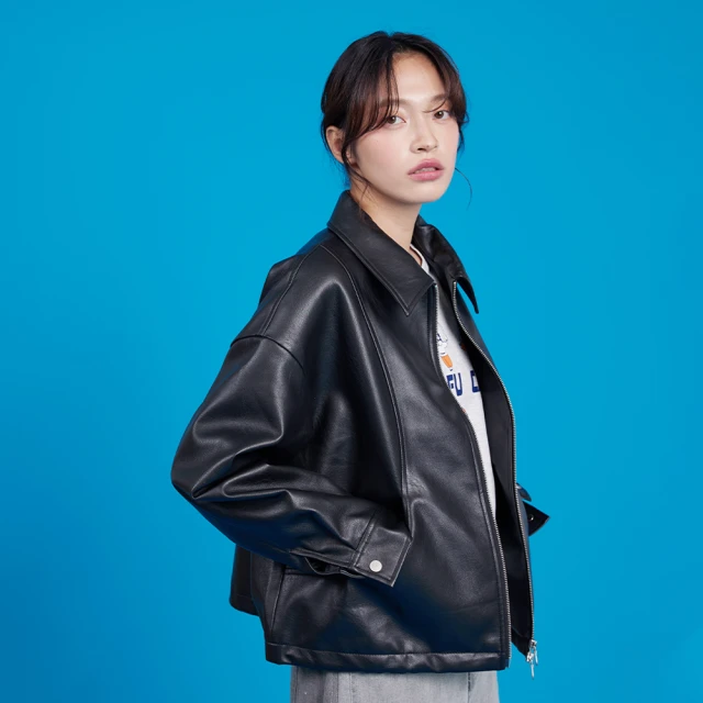 【gozo】復古卡拉OK女郎羅紋領T恤(兩色) 歷史價格詳細信息