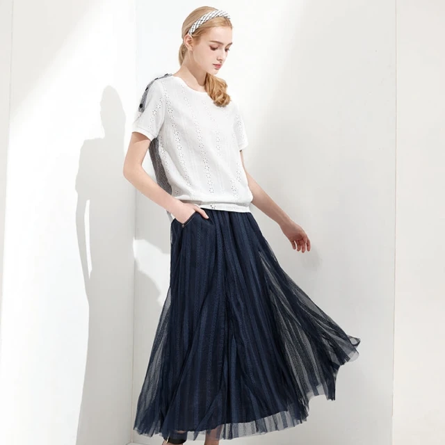 Hwa Cheny 領挺菱形印花繞頸內白色素面長袖襯衫 15&frac12;號 歷史價格詳細信息