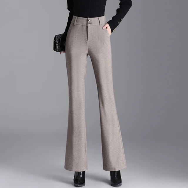 【MsMore】毛呢闊腿短褲復古寬鬆時尚高腰顯瘦A字短褲#123771(黑) 歷史價格詳細信息