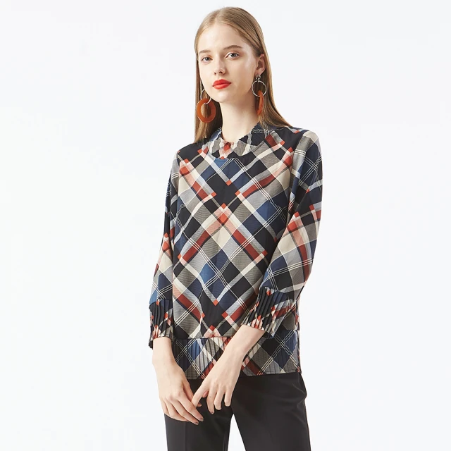 【MYVEGA 麥雪爾】格紋下擺側開岔拼接蕾絲短洋裝-黑 歷史價格詳細信息