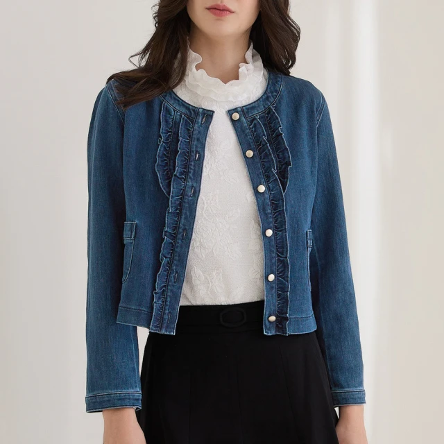 【ILEY 伊蕾】雙色印花荷葉雪紡長洋裝(深咖色；M-XL；1233087422) 歷史價格詳細信息