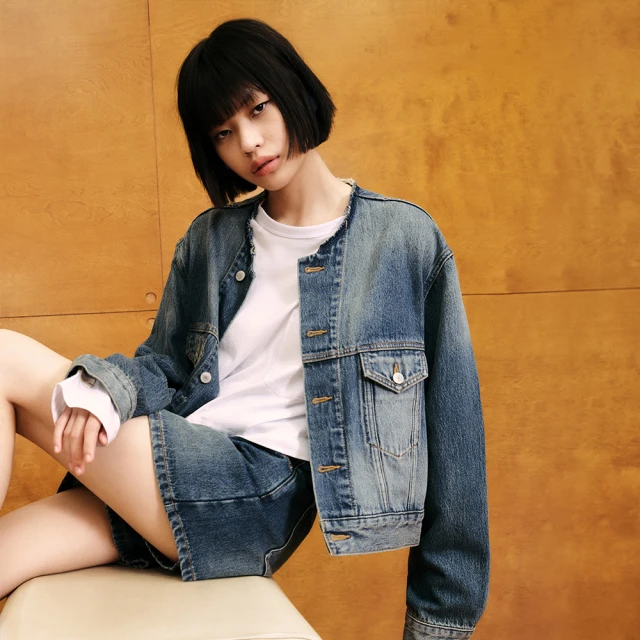 Gap 女裝 純棉牛仔修身做舊開衩牛仔長裙 810650-中度水洗 歷史價格詳細信息