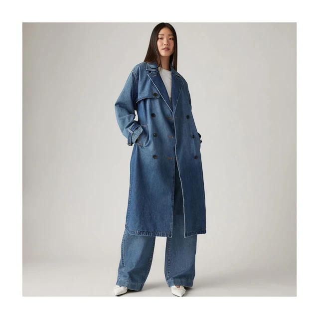 【LEVIS 官方旗艦】女款長版風衣外套 人氣新品 A8976-0000 歷史價格詳細信息
