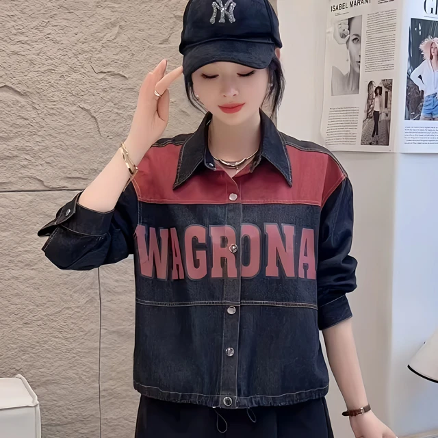 【chai yan 采妍】半假排釦花朵翻領上衣(秋冬新款上衣-65-78公斤可穿) 歷史價格詳細信息