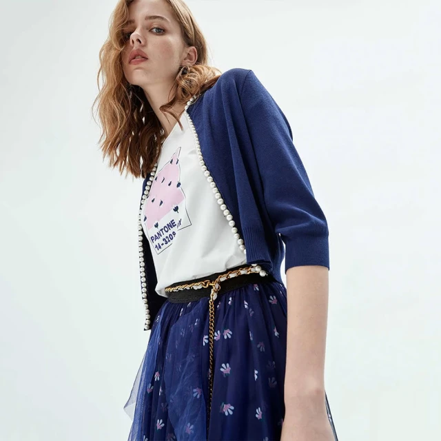 【iROO】珍珠花呢口袋短裙 歷史價格詳細信息