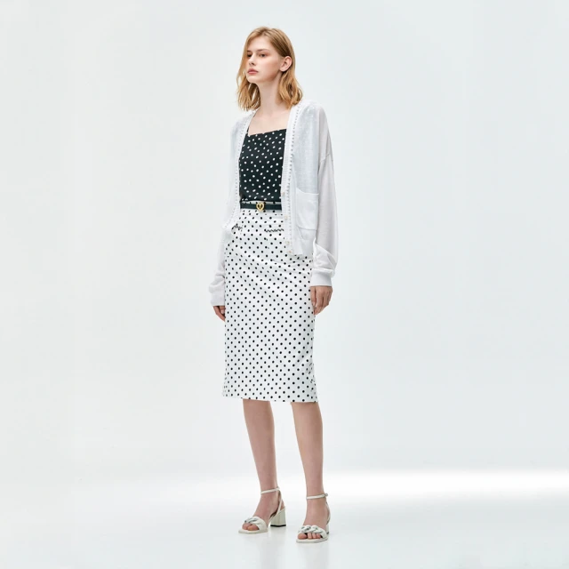 【iROO】珍珠花呢口袋短裙 歷史價格詳細信息