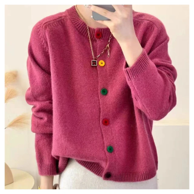 【ASister 小姊姊】初秋針織外套☆小香風*麥穗織圓領*金色釦開襟長袖針織外套/針織衫(3色_F #AS0682) 歷史價格詳細信息