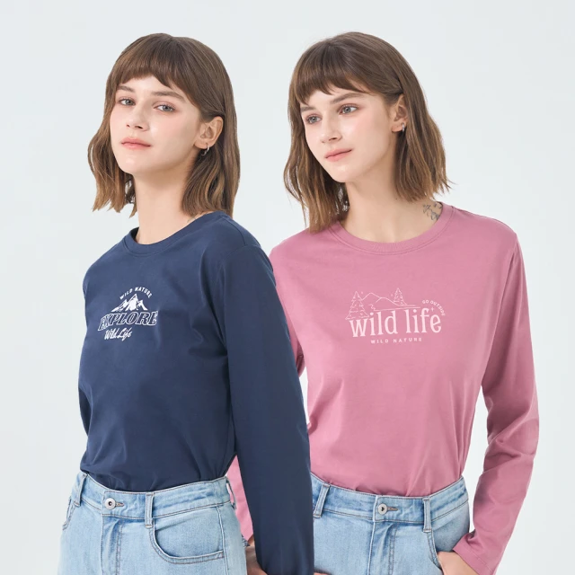 GIORDANO 女裝印花長袖上衣 WILD NATURE-多色任選 歷史價格詳細信息