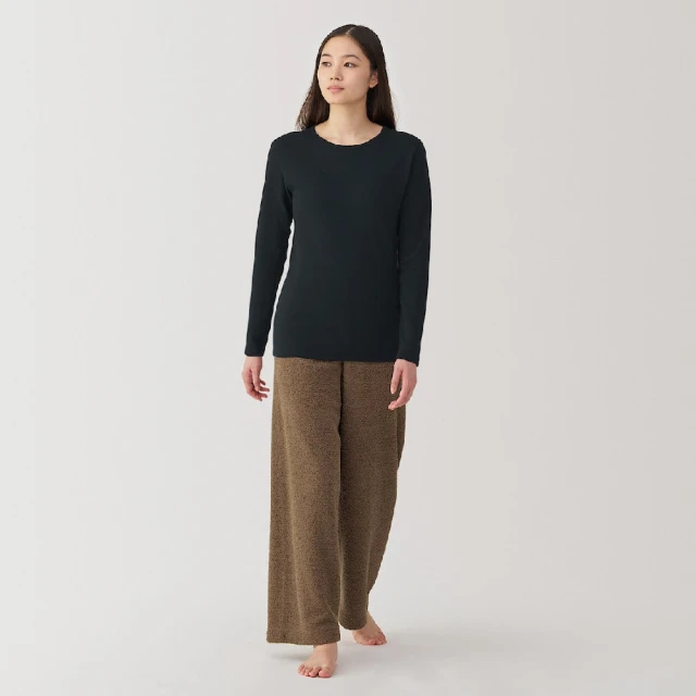 女棉混保暖圓領長袖T恤【MUJI 無印良品】 歷史價格詳細信息