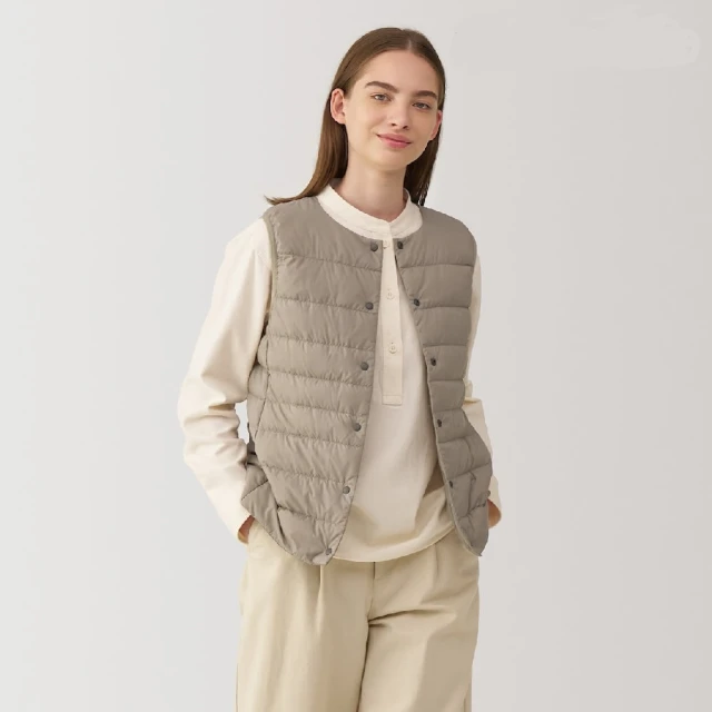【MUJI 無印良品】女輕量羽絨抗靜電內裏無領外套(共4色) 歷史價格詳細信息