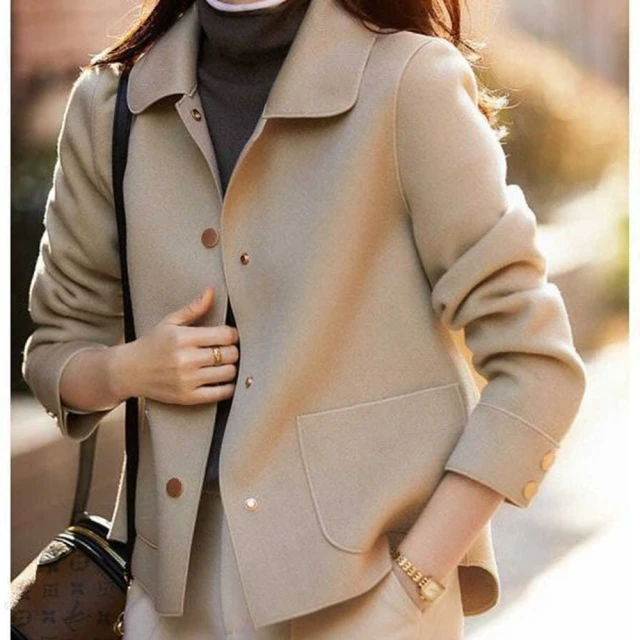 女西裝外套休閒西服-粉色寬鬆薄款中長版女外套73xs26【巴黎精品】 歷史價格詳細信息