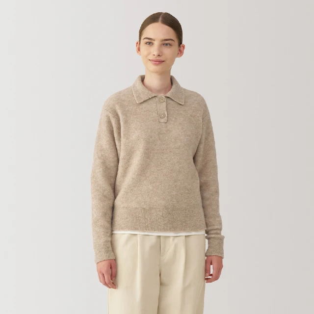 【MUJI 無印良品】女羊毛可水洗中密織V領開襟衫(共6色) 歷史價格詳細信息