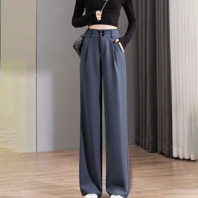 百搭西裝褲女2023新款直筒女褲夏季薄款西褲休閒哈倫蘿蔔煙管褲子 歷史價格詳細信息