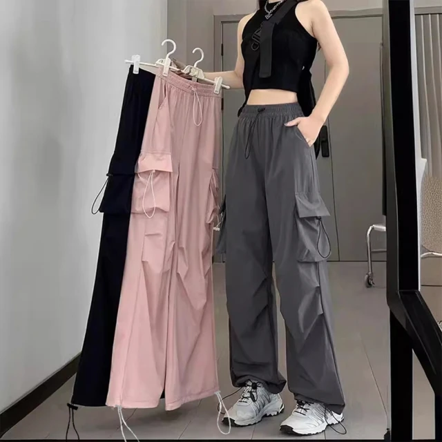 【D.studio】韓版鬆緊高腰垂感直筒西裝褲(寬褲 褲子 長褲 休閒褲 女裝 高腰褲拖地褲 P278) 歷史價格詳細信息