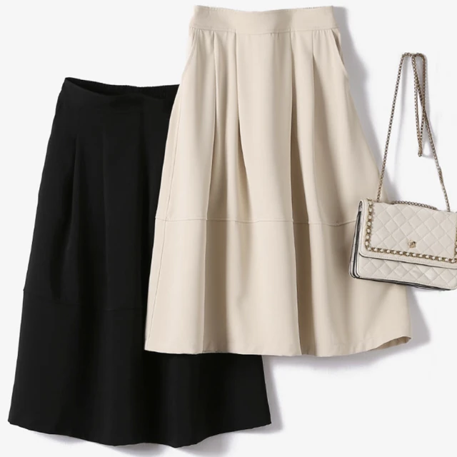 【初色】A字七分半身裙高腰牛仔百褶長裙褲裙-淺藍色-36900(M-4XL可選) 歷史價格詳細信息