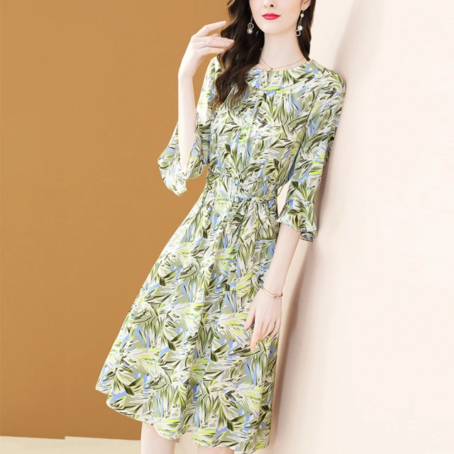 【FQ 時尚天后】黑翻領銀珠蕾絲邊雪紡洋裝(中大尺碼/S-3XL) 歷史價格詳細信息