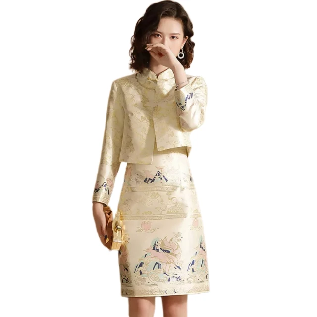 【巴黎精品】雙12 連身裙改良式旗袍(短袖立領開衩印花女裙子a1gc86) 歷史價格詳細信息