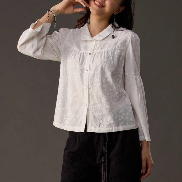 【古典美】18011刺繡斜襟上衣(棉麻/純棉/亞麻/中國風/漢服/茶禪服/手染服) 歷史價格詳細信息