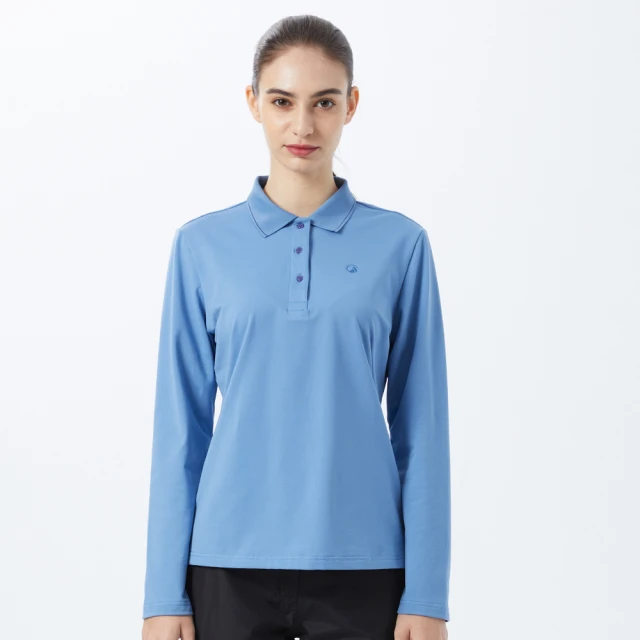 【Hilltop 山頂鳥】Hilltop Winter Polygiene 女款抗菌吸濕快乾長袖POLO衫 PH51XFK7 淺藍 歷史價格詳細信息