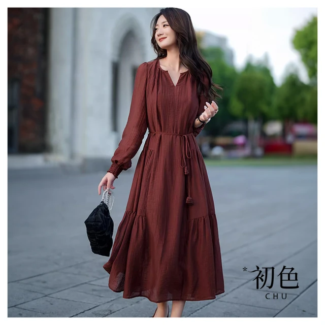 【初色】A字七分半身裙高腰牛仔百褶長裙褲裙-淺藍色-36900(M-4XL可選) 歷史價格詳細信息