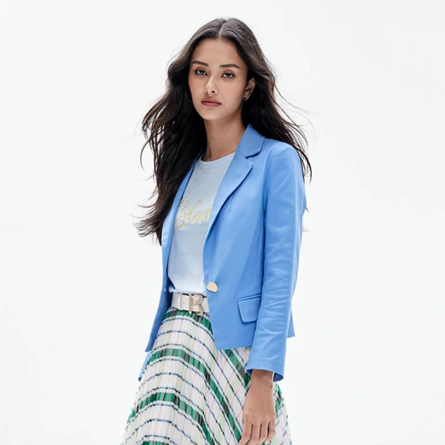 IROO 藍色白棕條紋圓領長袖毛衣,尺寸36,肩寬48.5cm胸寬42.5cm,原價1880,全新未穿標籤未剪降價大出清 歷史價格詳細信息