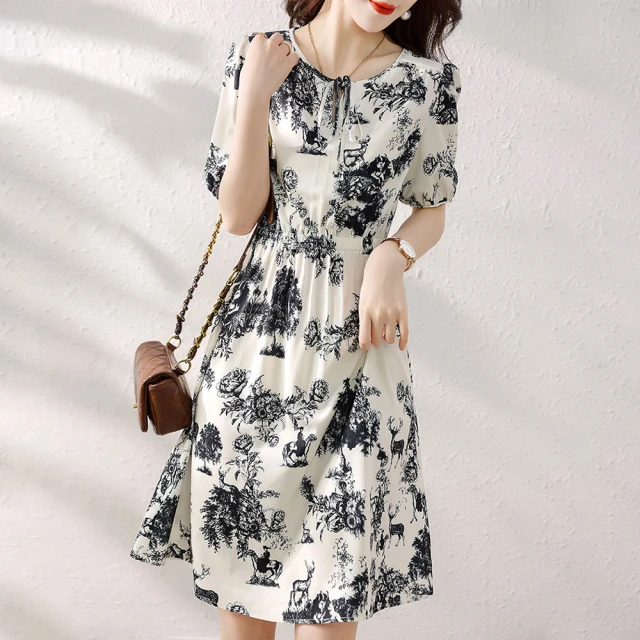 【初色】清涼感日韓氣質純色百搭圓領無袖背心連身裙中長裙洋裝晚禮服-共2色-69227(M-2XL可選) 歷史價格詳細信息