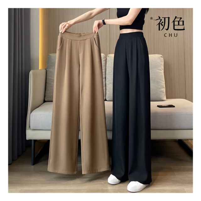 【初色】純色英文印花中大尺碼圓領短袖寬鬆中長裙連身洋裝連身裙洋裝-黑色-33923(M-4XL可選) 歷史價格詳細信息