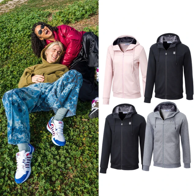【K-SWISS】刷毛連帽外套 Hoodie W/Fur Jacket-男女-四款任選 歷史價格詳細信息