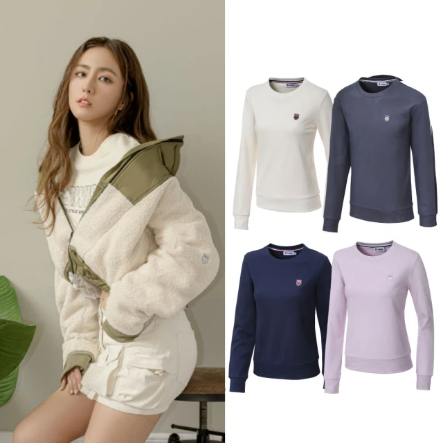 K-SWISS  Basic Sweatshirt圓領長袖上衣-女-淺紫 歷史價格詳細信息