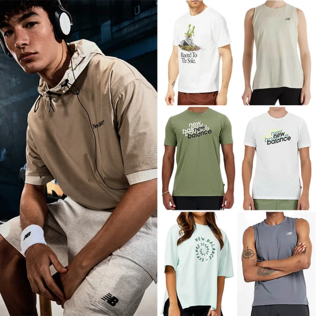 【New Balance】圖案長袖上衣 長袖上衣 男 大學T 藍色 美版_MT43575NNY-F 歷史價格詳細信息