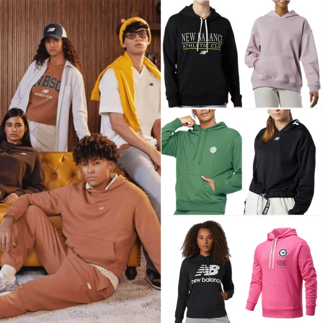 【New Balance】圖案長袖上衣 長袖上衣 男 大學T 藍色 美版_MT43575NNY-F 歷史價格詳細信息