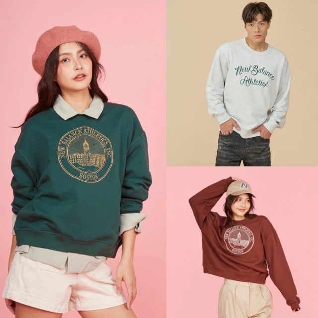 NEW BALANCE 大學T NB 淺灰 刺繡LOGO 長袖 衛衣 男 MT41506AHH 歷史價格詳細信息