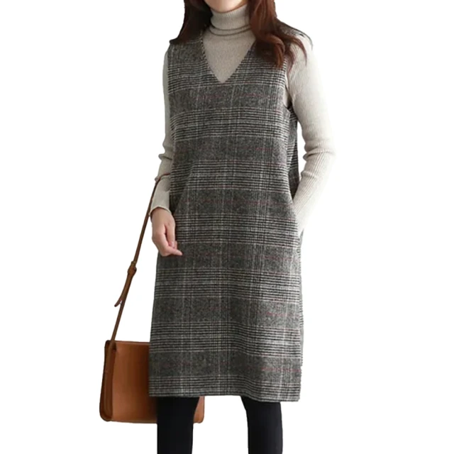 【ACheter】格子襯衫大碼外套時尚長袖中長版襯衫上衣#119013(6款任選) 歷史價格詳細信息