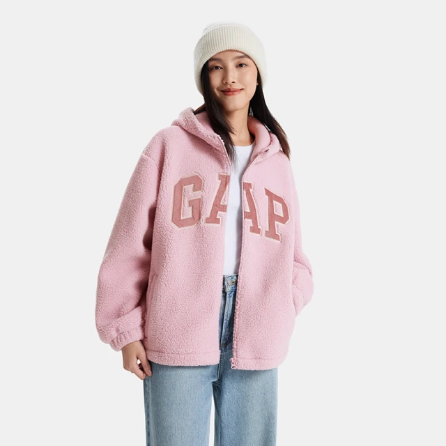 【GAP】女裝 Logo刺繡連帽外套-粉色(600757) 價格比較,價格查詢,歷史價格詳細信息