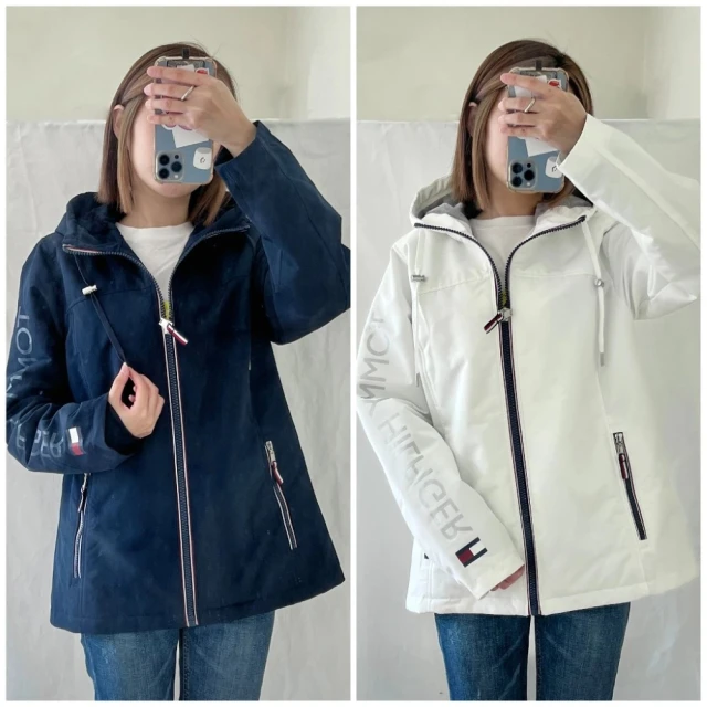 【Tommy Hilfiger】女生外套 衝鋒外套 風衣外套 防風 防潑水 內裡厚絨毛(TOMMY女款風衣外套 多色可挑) 歷史價格詳細信息