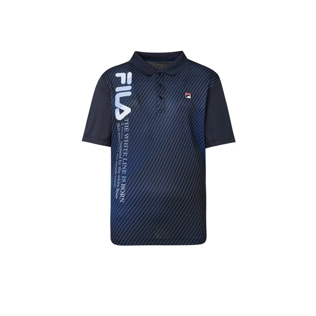 【FILA】男性 抗UV 吸濕排汗 短袖POLO衫-丈青 1POW-5008-NV 歷史價格詳細信息