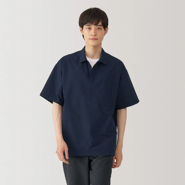 【MUJI 無印良品】男涼感鹿子織扣領短袖POLO衫(共4色) 歷史價格詳細信息
