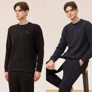 PUMA 繡線logo藍色棉質休閒縮口長褲 歷史價格詳細信息