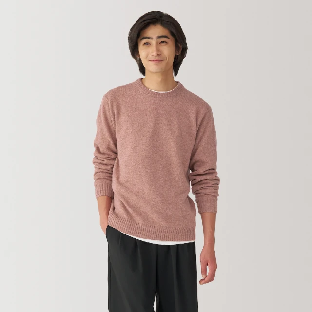 男羊毛可水洗中密織V領開襟衫【MUJI 無印良品】 歷史價格詳細信息