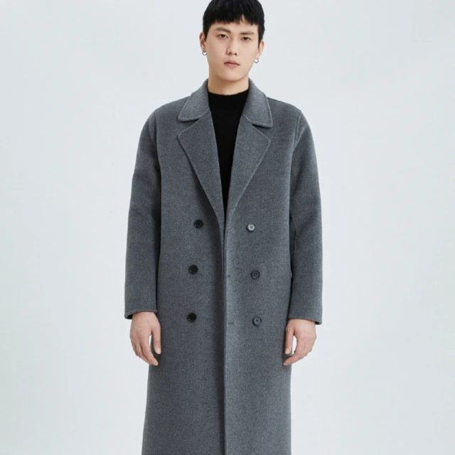 【巴黎精品】雙12 羊毛大衣毛呢外套(中長款過膝英倫風男外套3色a1im17) 歷史價格詳細信息