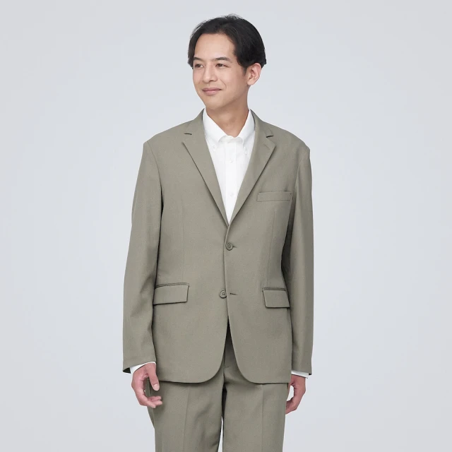 男撥水加工聚酯纖維燈芯絨領外套【MUJI 無印良品】 歷史價格詳細信息