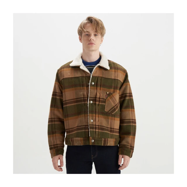 Levis Type 1復古寬鬆版毛領牛仔外套 中藍染水洗 後調節帶設計 男 A4882-0000 人氣新品 歷史價格詳細信息