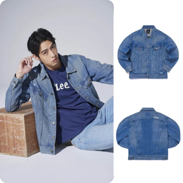 【Lee】男裝 牛仔外套 / 背塗鴉 H.D.LEE 袖剪裁 開襟拉鍊 淺藍洗水 季節性版型(LB314009841) 歷史價格詳細信息