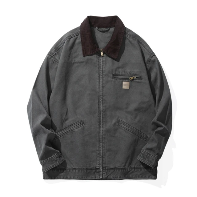 【米蘭精品】雙12 牛仔外套休閒夾克(重磅水洗牛仔工裝男外套2色74iz41) 歷史價格詳細信息