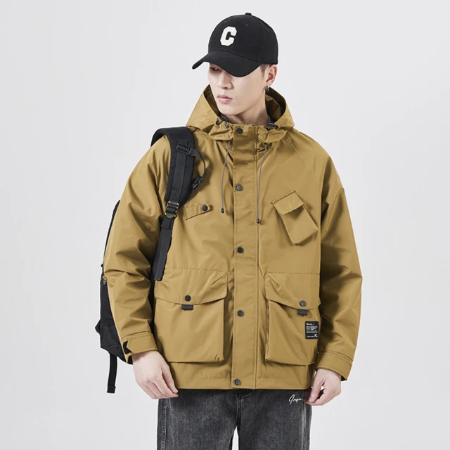 衝鋒衣男外套日係登山服情侶運動戶外夾剋連帽大碼寬鬆進藏外套男 臺灣熱賣 歷史價格詳細信息