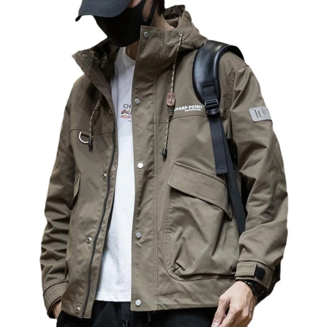 衝鋒衣男 3色 M-2XL 春秋季2023新款潮牌連帽外套 情侶款港風潮流百搭休閒夾克上衣-潮男服飾 歷史價格詳細信息