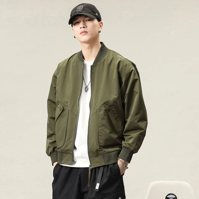 3色棒球領外套 港風男外套 薄外套情侶外套 教練夾克 立領外套(MLPB4)【FIZZE】 歷史價格詳細信息